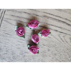 Button Covers Vintage Retro Button Covers Made In USA Roses Pink Rose Buttons